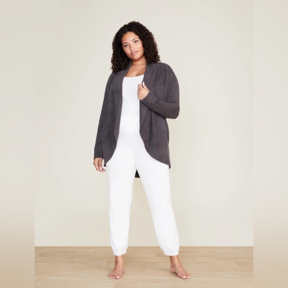 BAREFOOT DREAMS HEATHER GRAY‎ CARDIGAN L/XL
